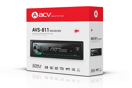 Магнитола ACV AVS-811GD 1 DIN