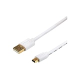 Кабель USB 2.0 A(m)-miniUSB ATcom AT3793, 0.8 м, белый