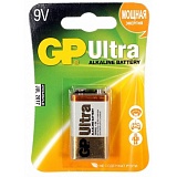 Батарейка GP Ultra Alkaline 1604AU 6LR61 9V (1шт)