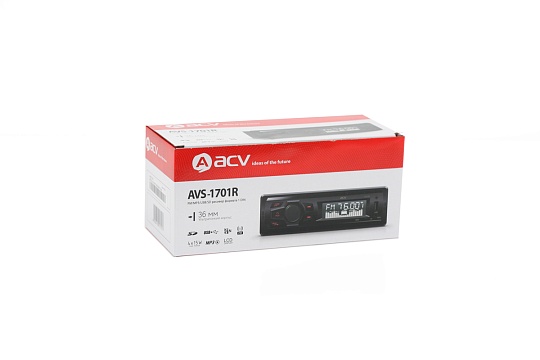 Магнитола FM/MP3/USB/SD ACV AVS-1701R