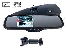 SWAT VDR-TY-05 Зеркало заднего вида 4.3" для подкл.передней и задней камеры