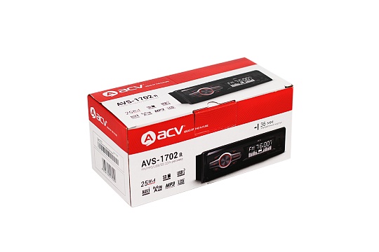 Магнитола FM/MP3/USB/SD ACV AVS-1702R